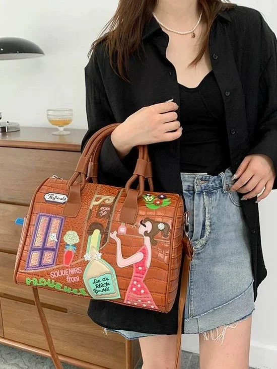 Embellished Women’s Satchel - Picture 5 of 10